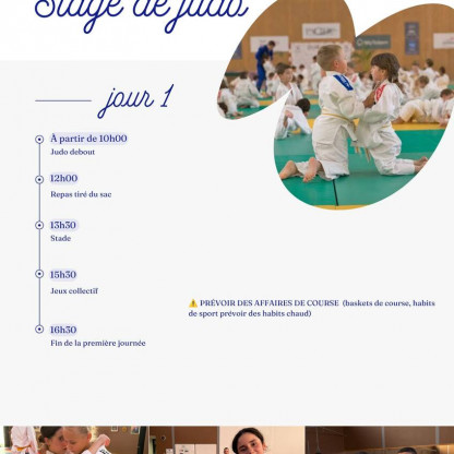 Stage Toussaint programme